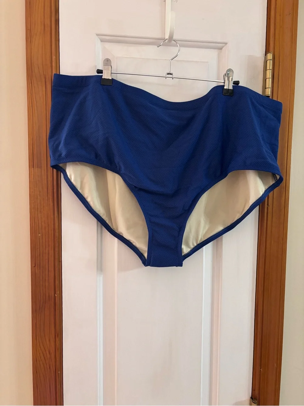 NEW Susan Graver Tankini Swimsuit Top & Bottom Set Size 28W Plus Size Navy Blue